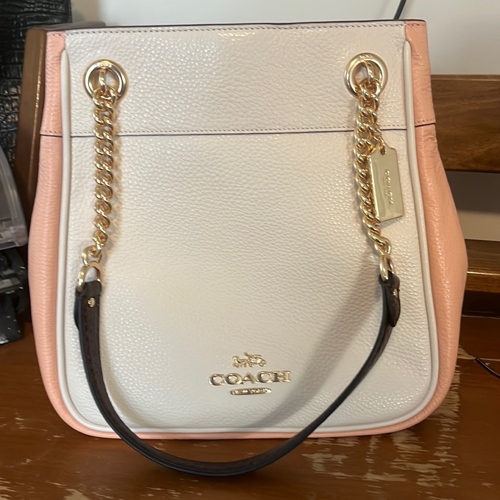 NWOT coach cammie ca430 color block chalk tote/ crossbody